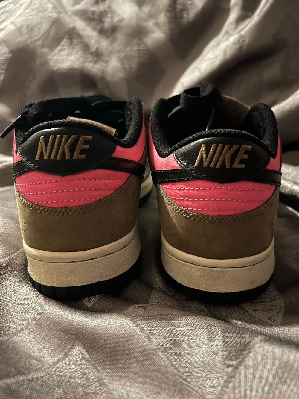 Nike Dunk Low Black Walnut Ozone Pink Yellow Women’s Size 8 Vintage 2007